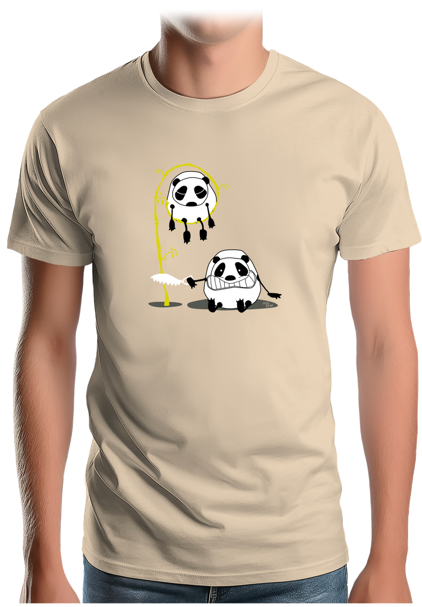T-Shirt Homme Panda et bambou