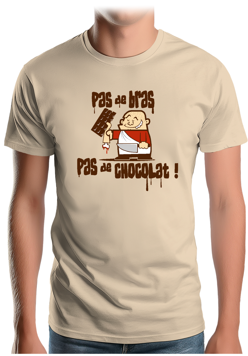 T-Shirt Homme Pas De Bras Pas De Chocolat