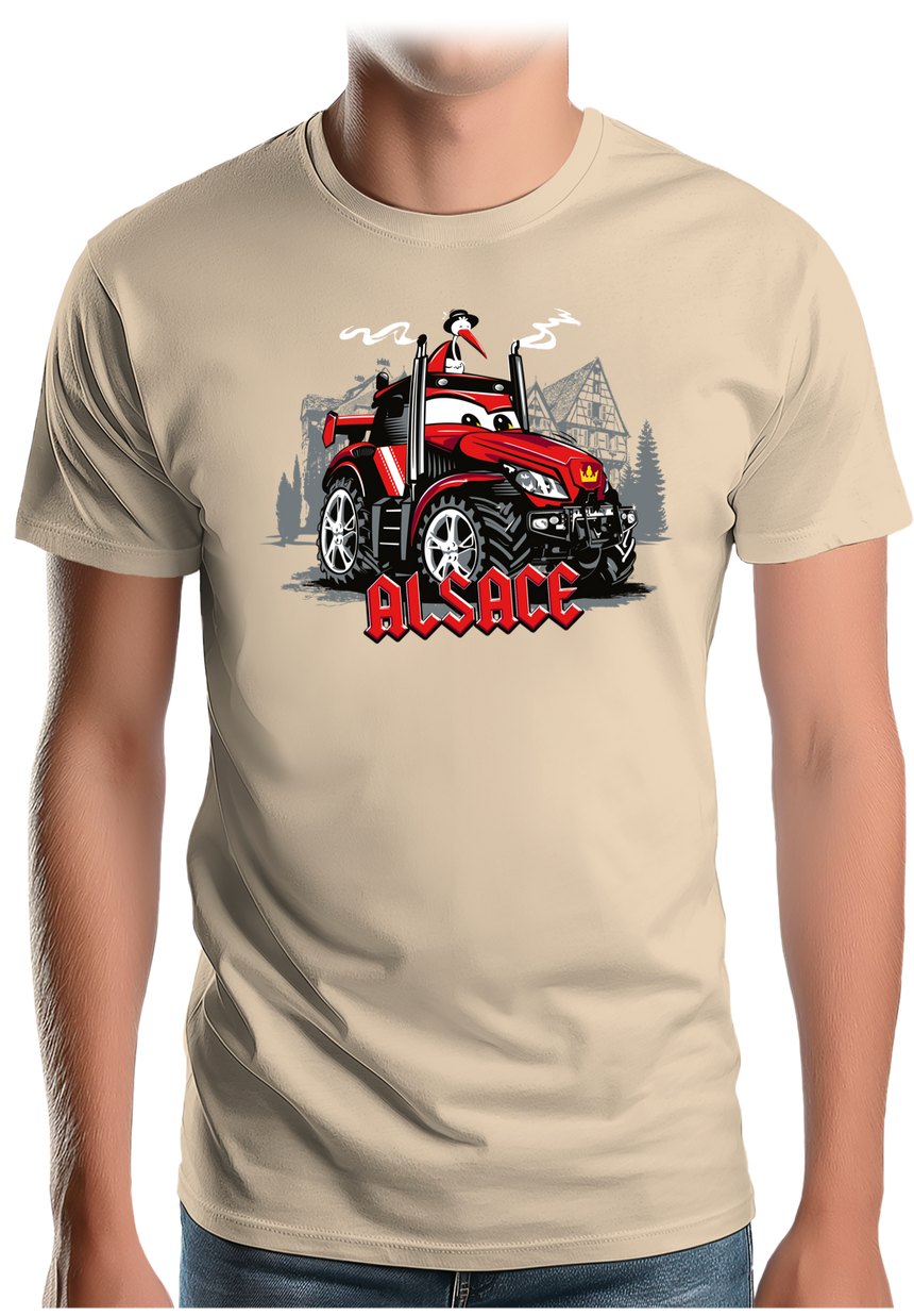 T-Shirt Homme Le Super tracteur Alsacien