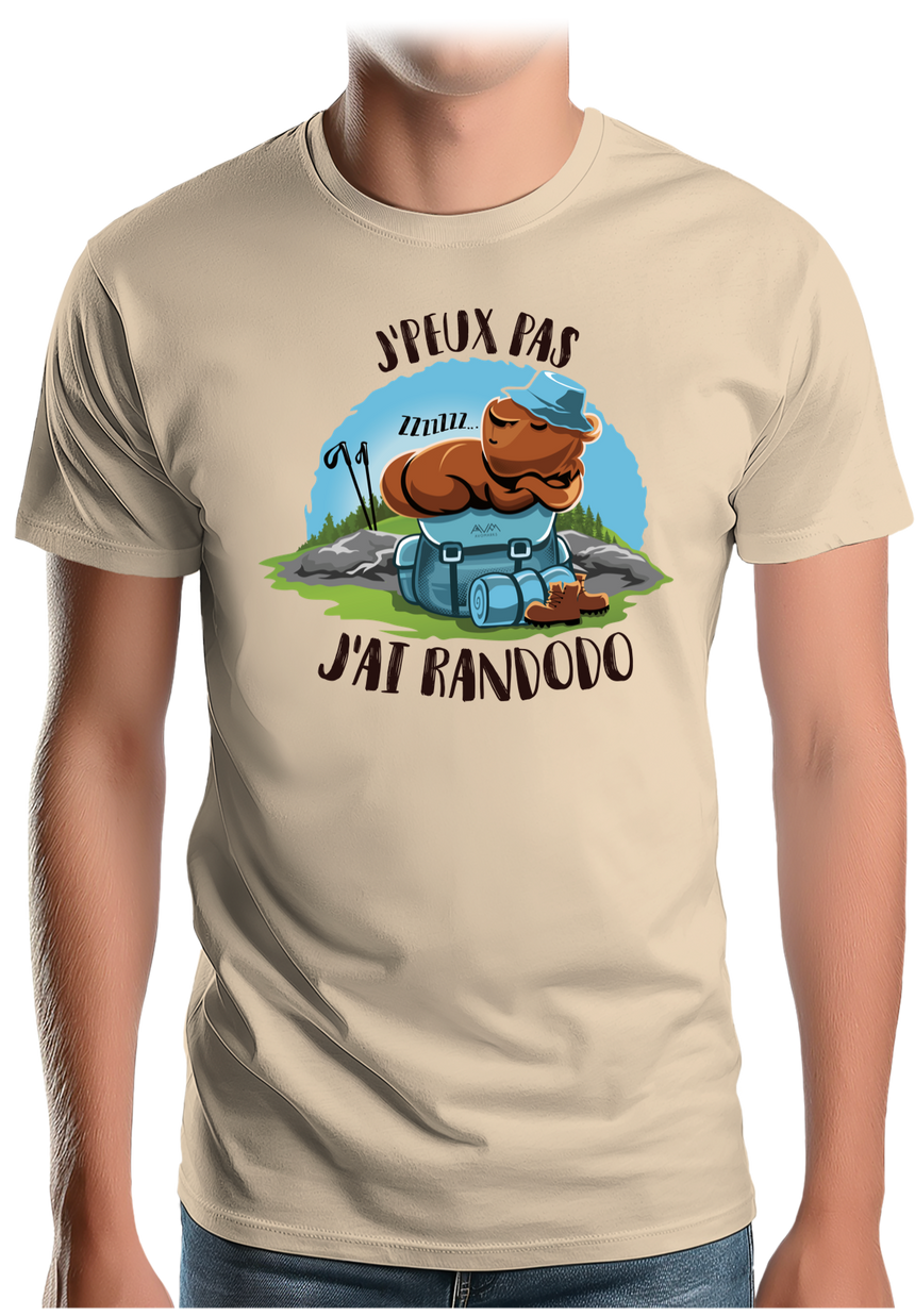 T-Shirt Homme Les marmottes je peux pas j'ai randodo