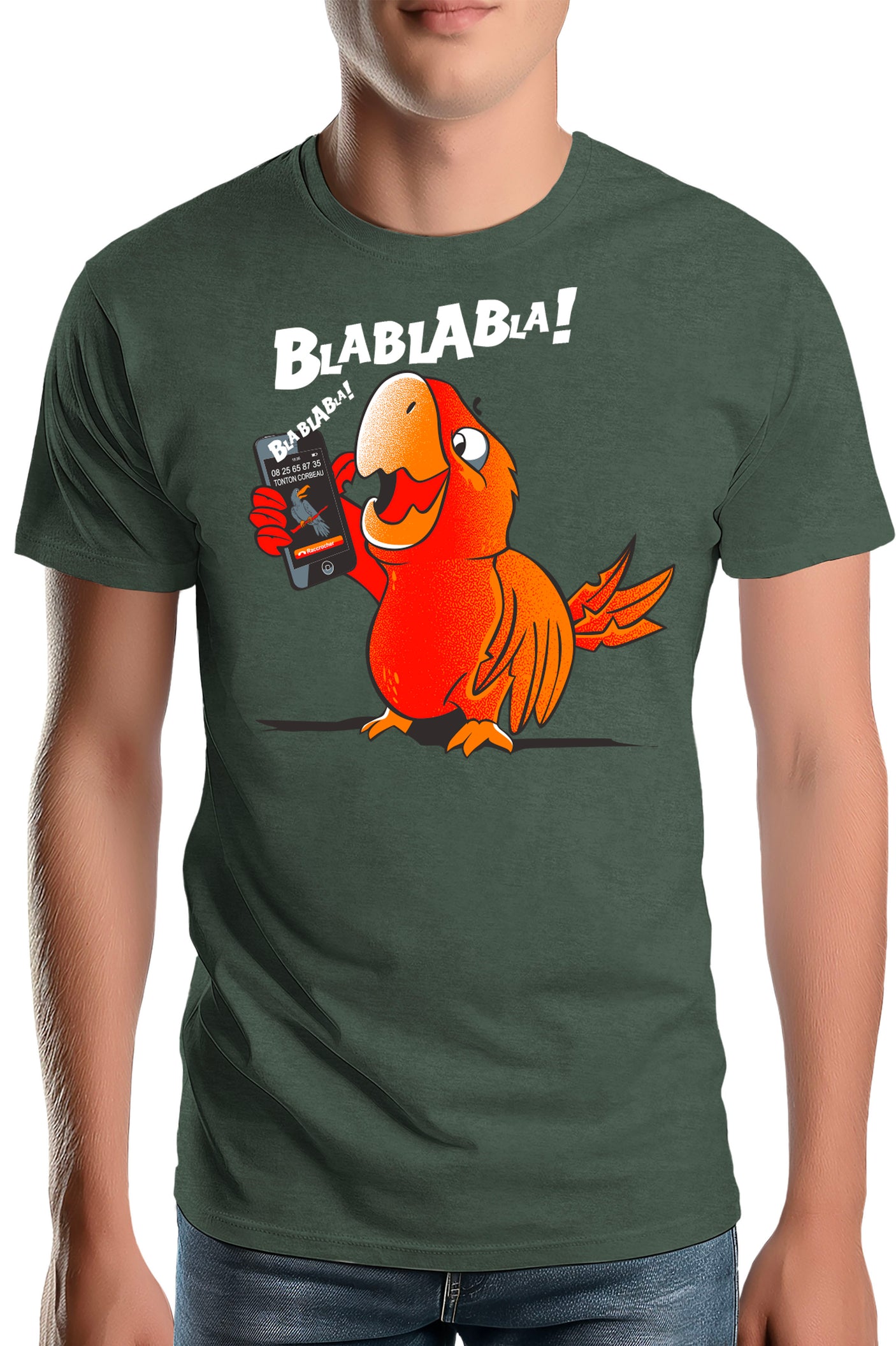 T-Shirt Homme Blablabla le Perroquet