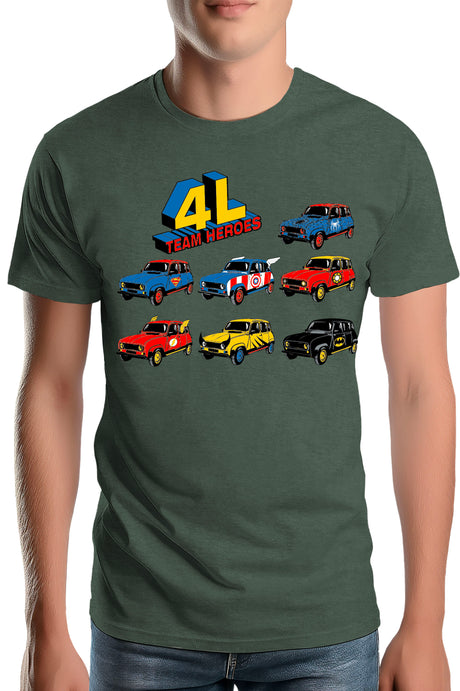 T-Shirt Homme 4L Team super heroes