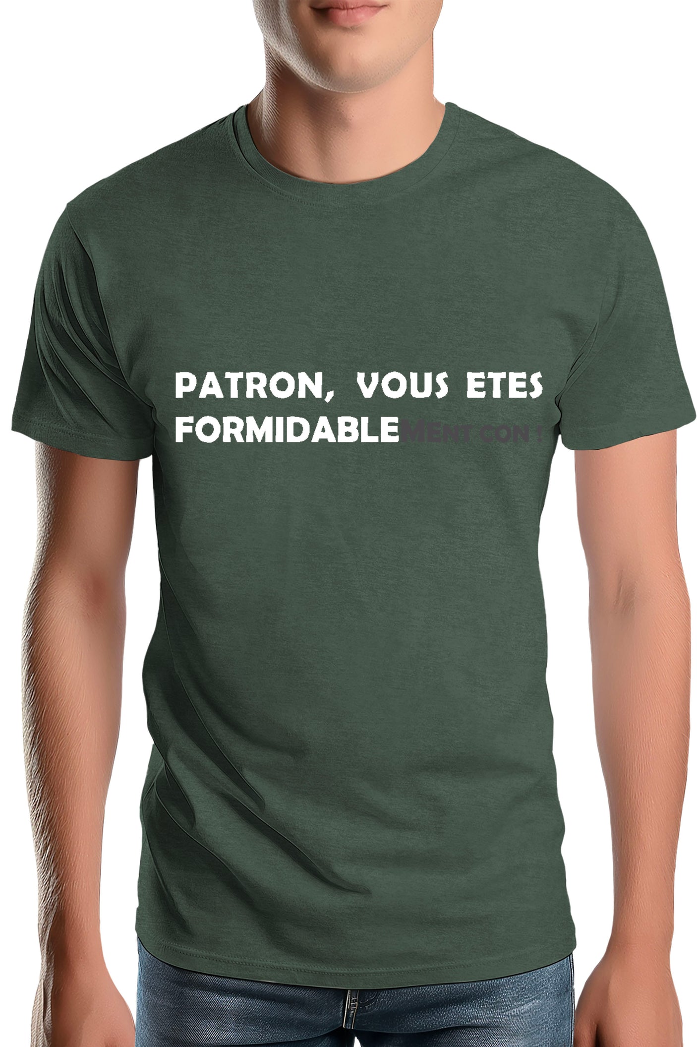 T-Shirt Homme Formidablement con patron