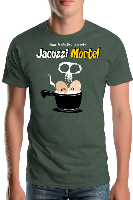 T-Shirt Homme Des Oeufs dans un jacuzzi