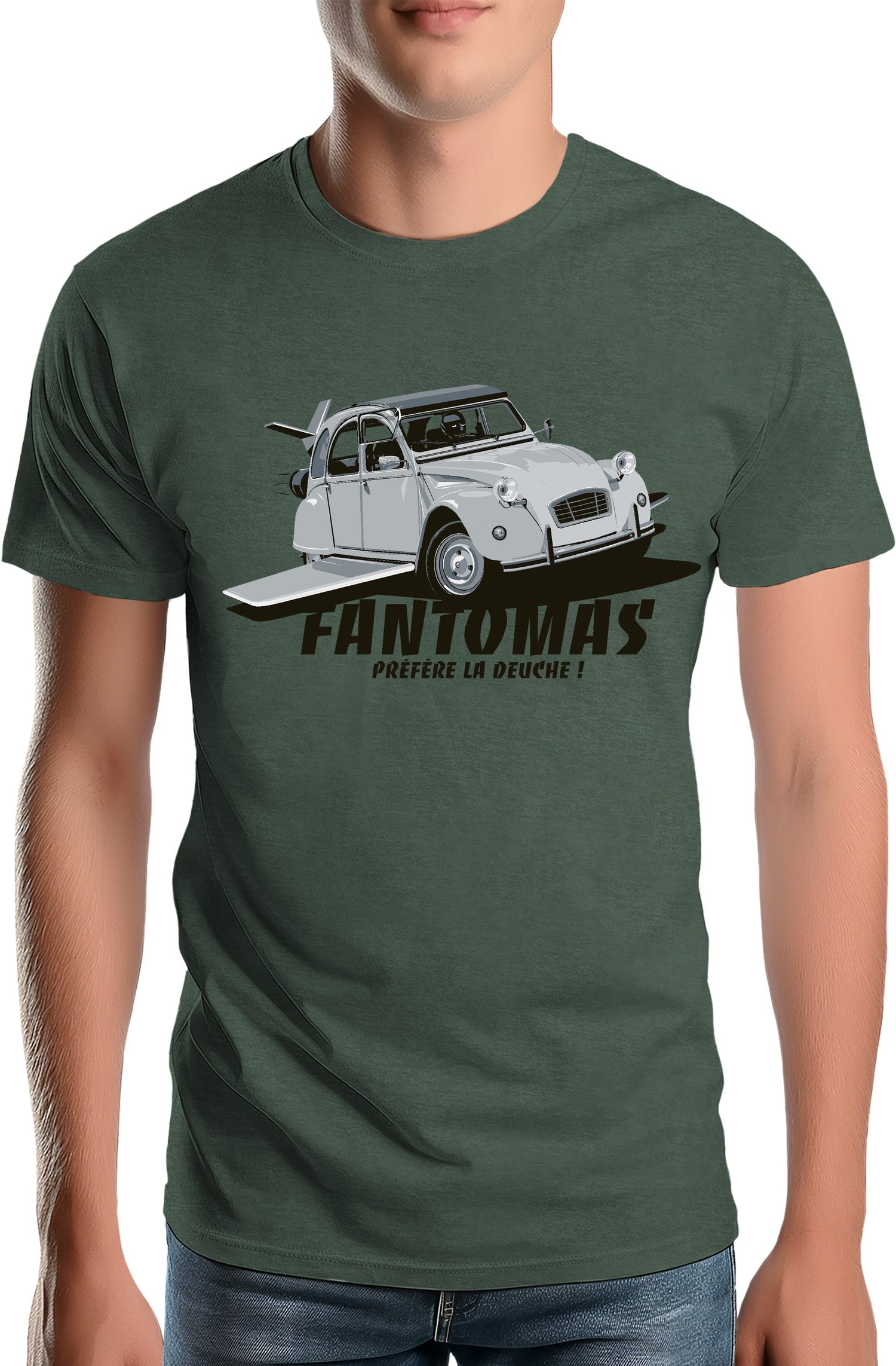 T-Shirt Homme Fantomas préfère la deuch