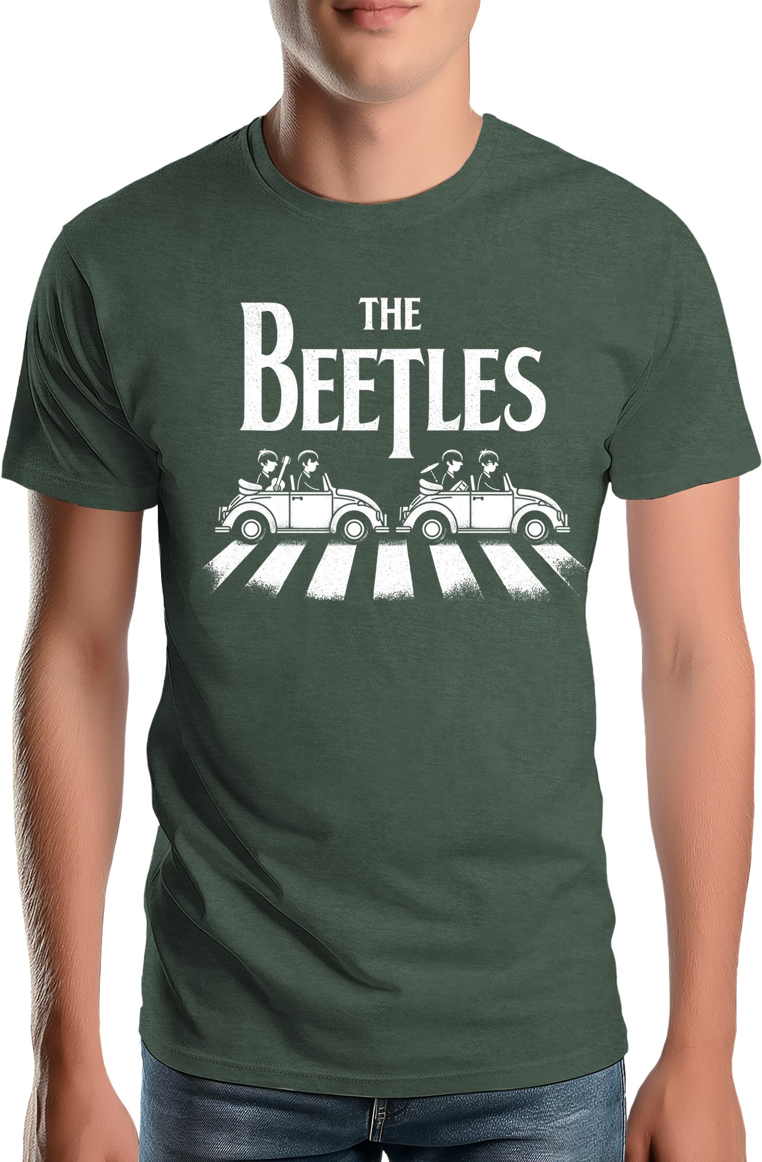 T-Shirt Homme The beetles, coccinelle qui traverse