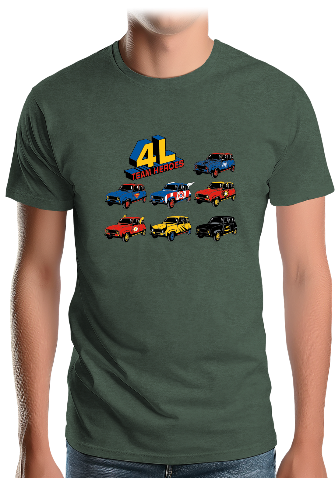 T-Shirt Homme 4L Team super heroes