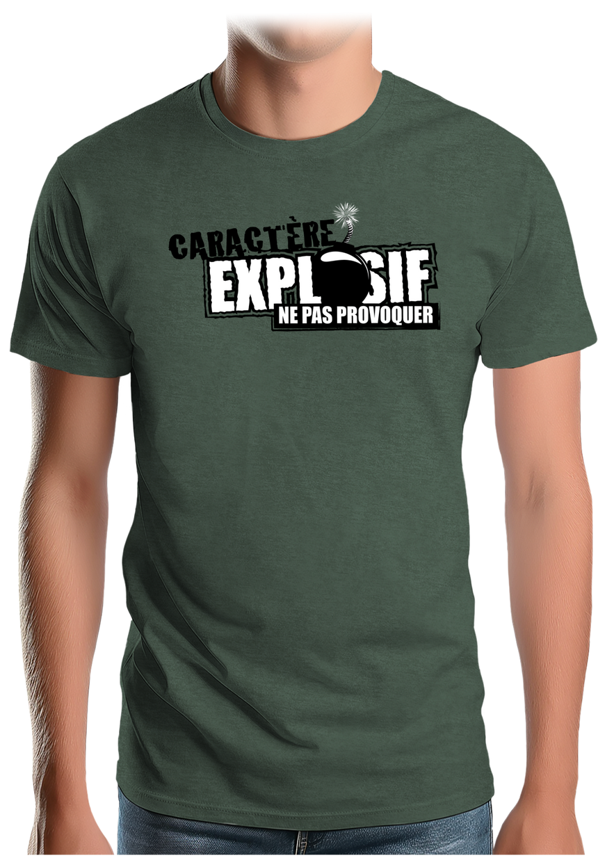 T-Shirt Homme Caractère explosif