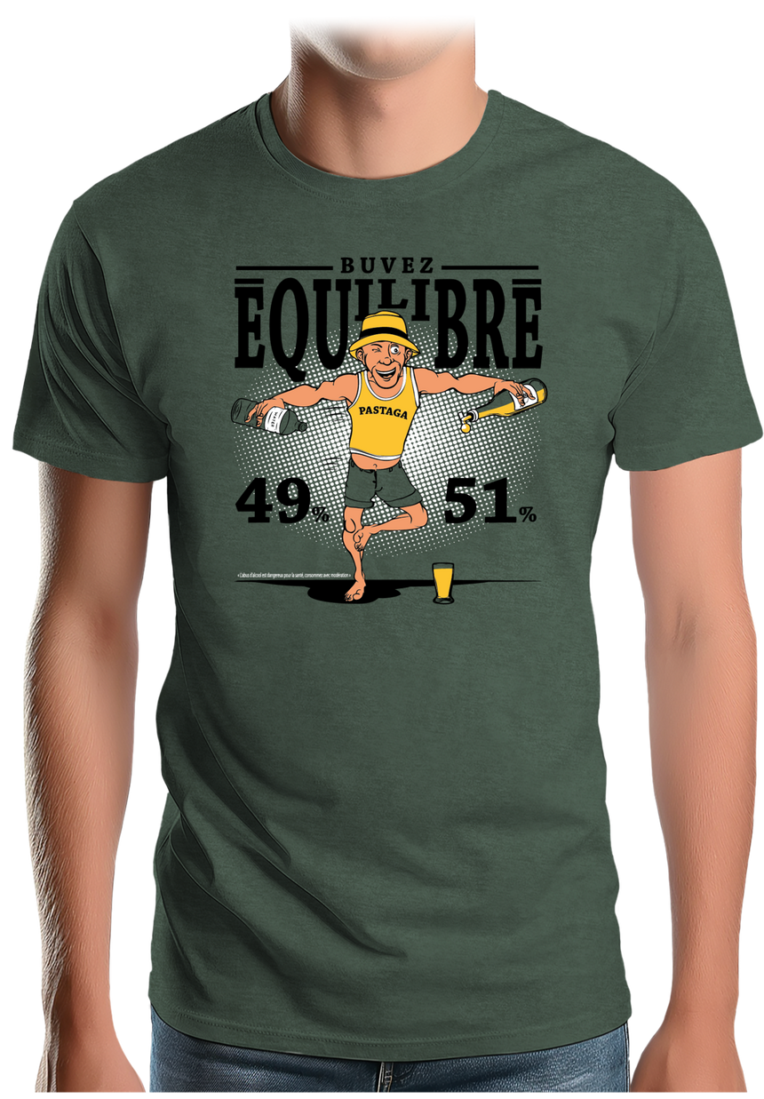 T-Shirt Homme Pour un pastis équilibré