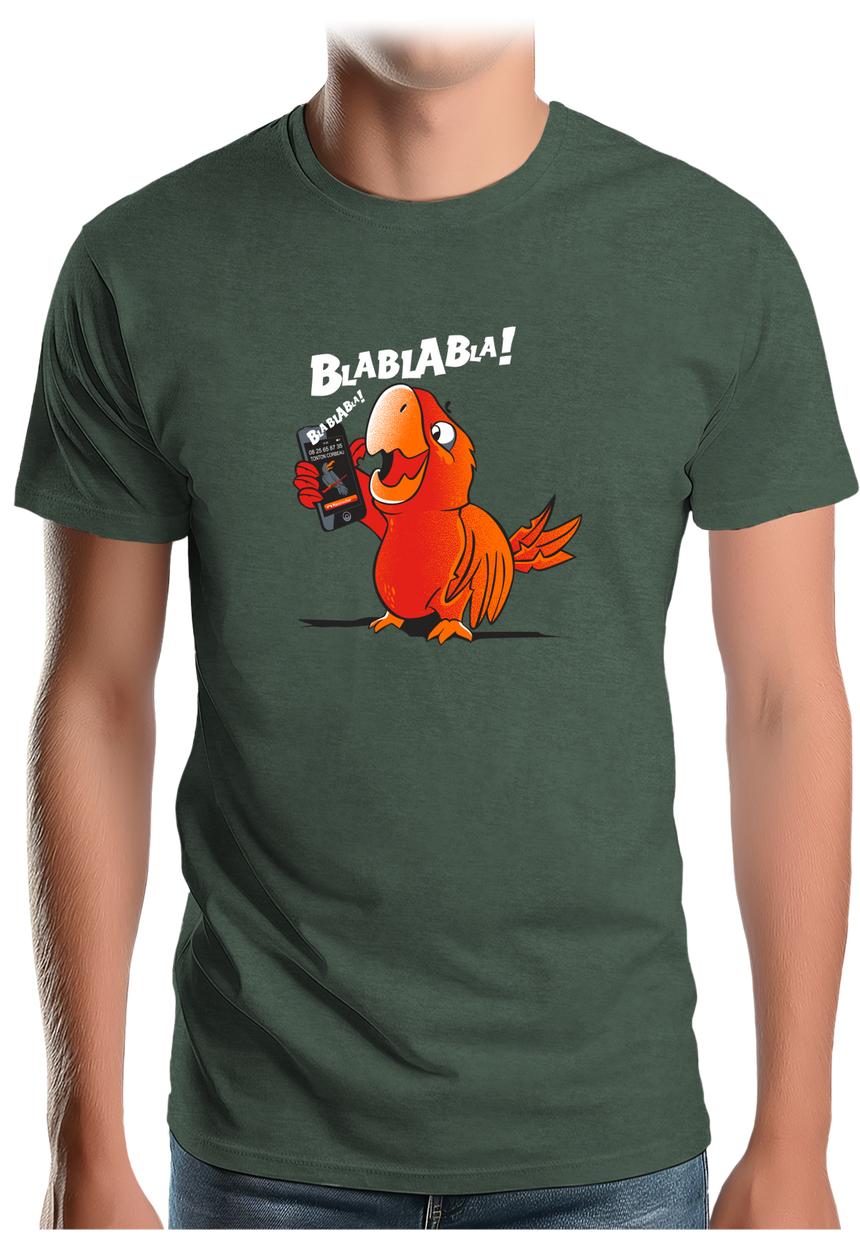 T-Shirt Homme Blablabla dit coco le Perroquet