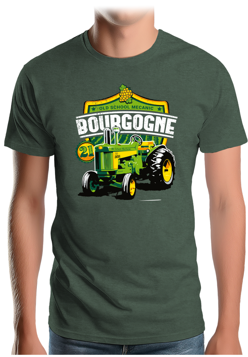 T-Shirt Homme Tracteur Old school Mecanic