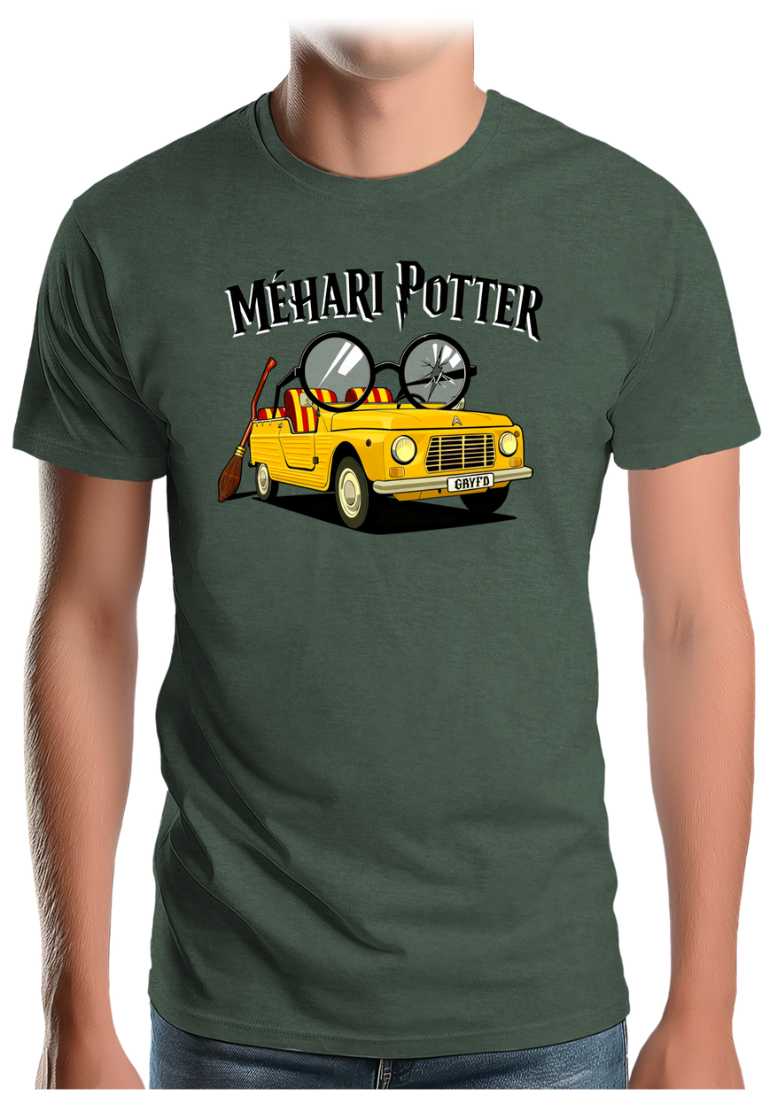 T-Shirt Homme Voiture Méhari Potter