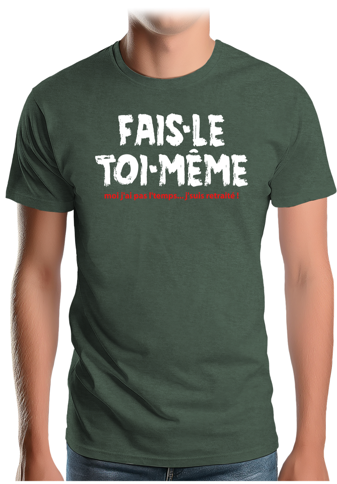 T-Shirt Homme Fais le toi même moi je suis à la retraite