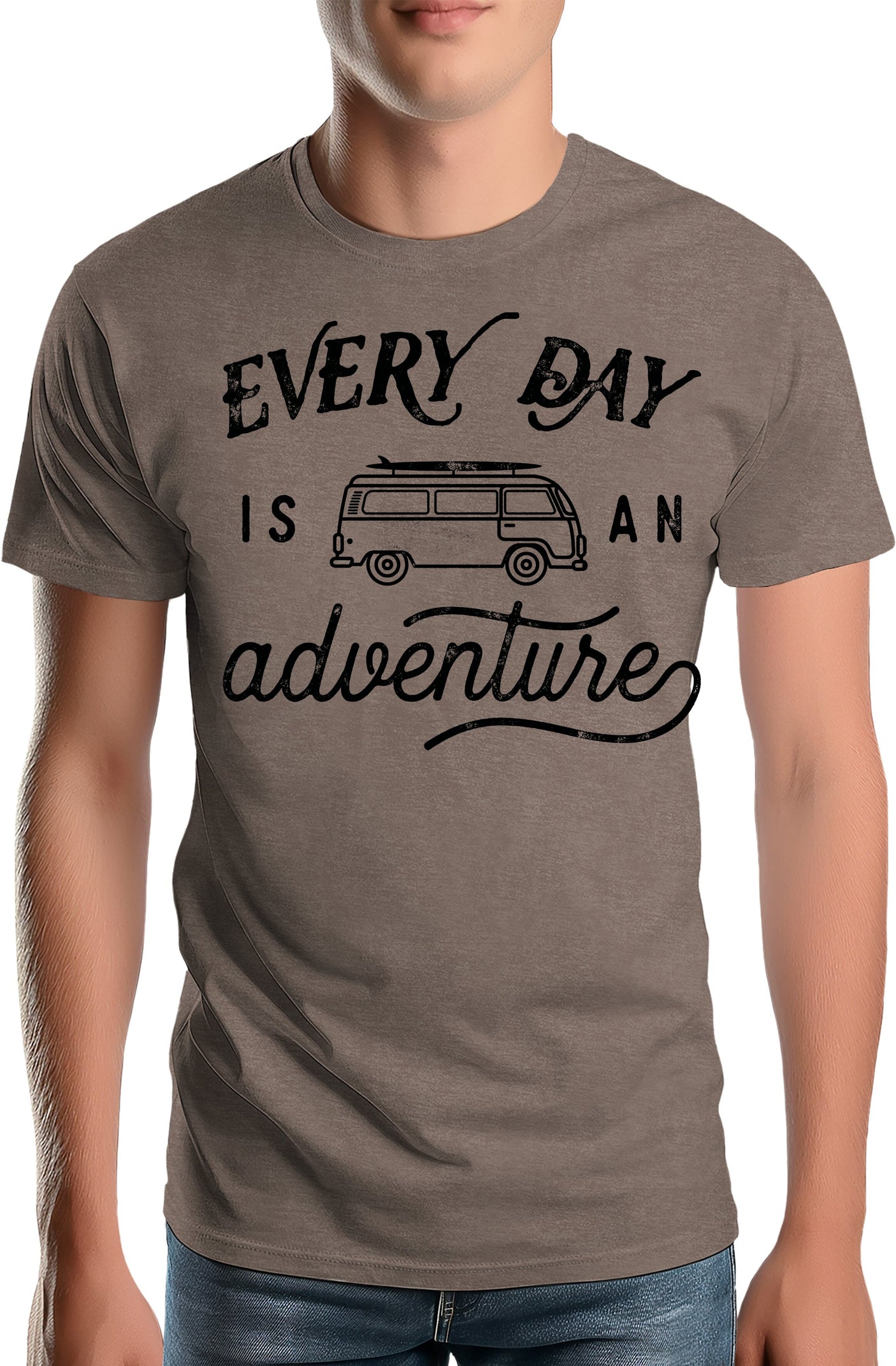 T-Shirt Homme Every day in a van is an adventure