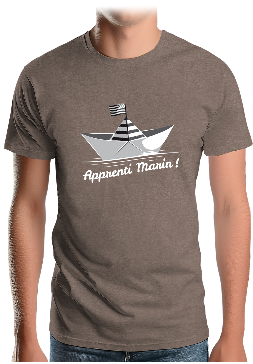 T-Shirt Homme Petit bateau bzh apprenti marin