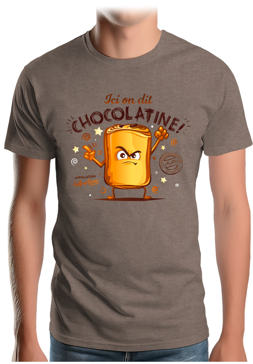 T-Shirt Homme Ici on dit chocolatine !