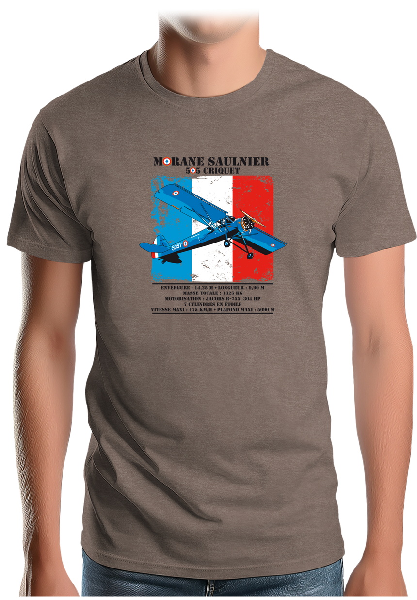 T-Shirt Homme Avion Morane Saulnier
