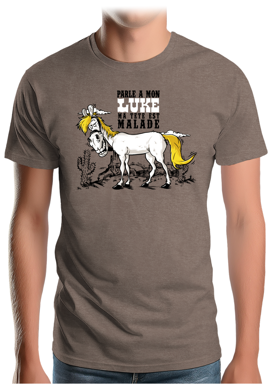 T-Shirt Homme Chaval parle à mon Luke
