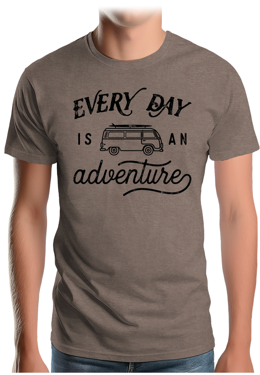 T-Shirt Homme Every day in a van is an adventure