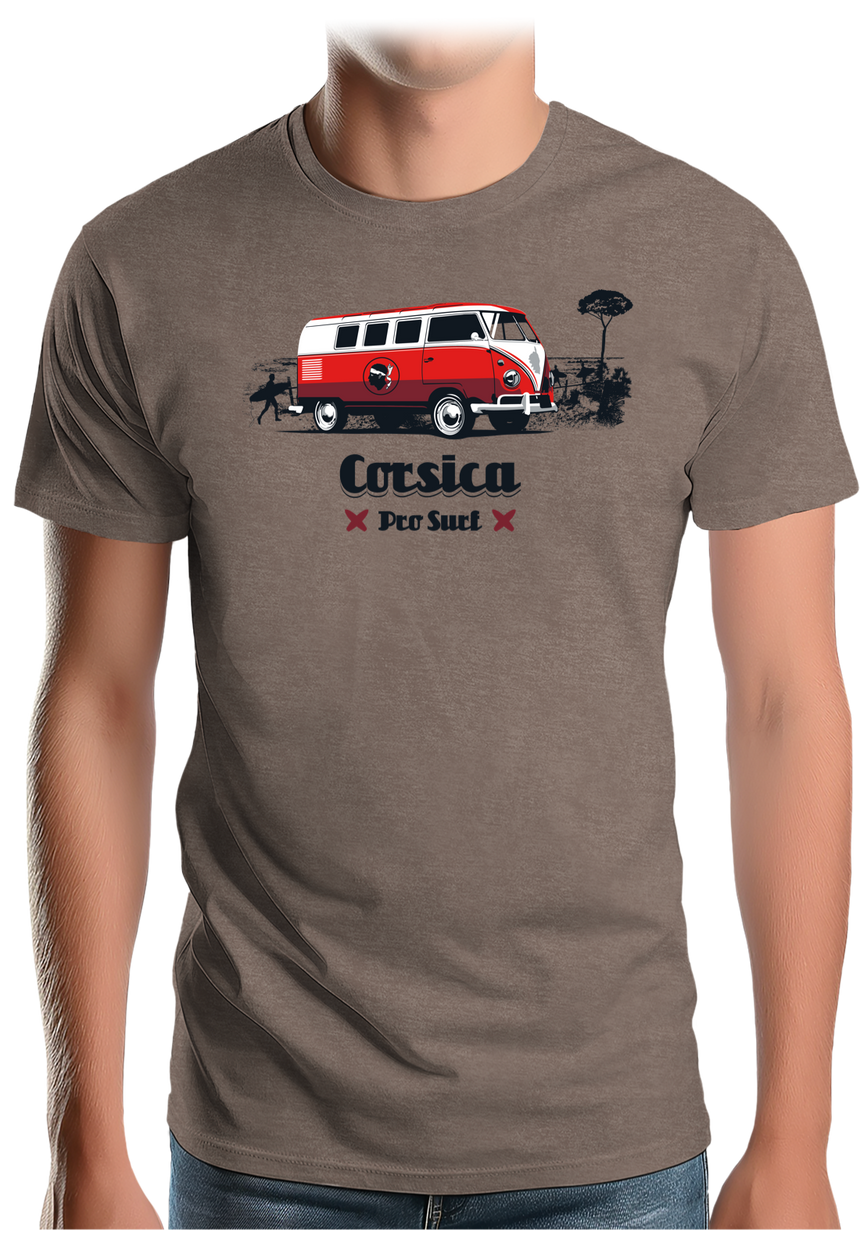 T-Shirt Homme Van plage combi Corse