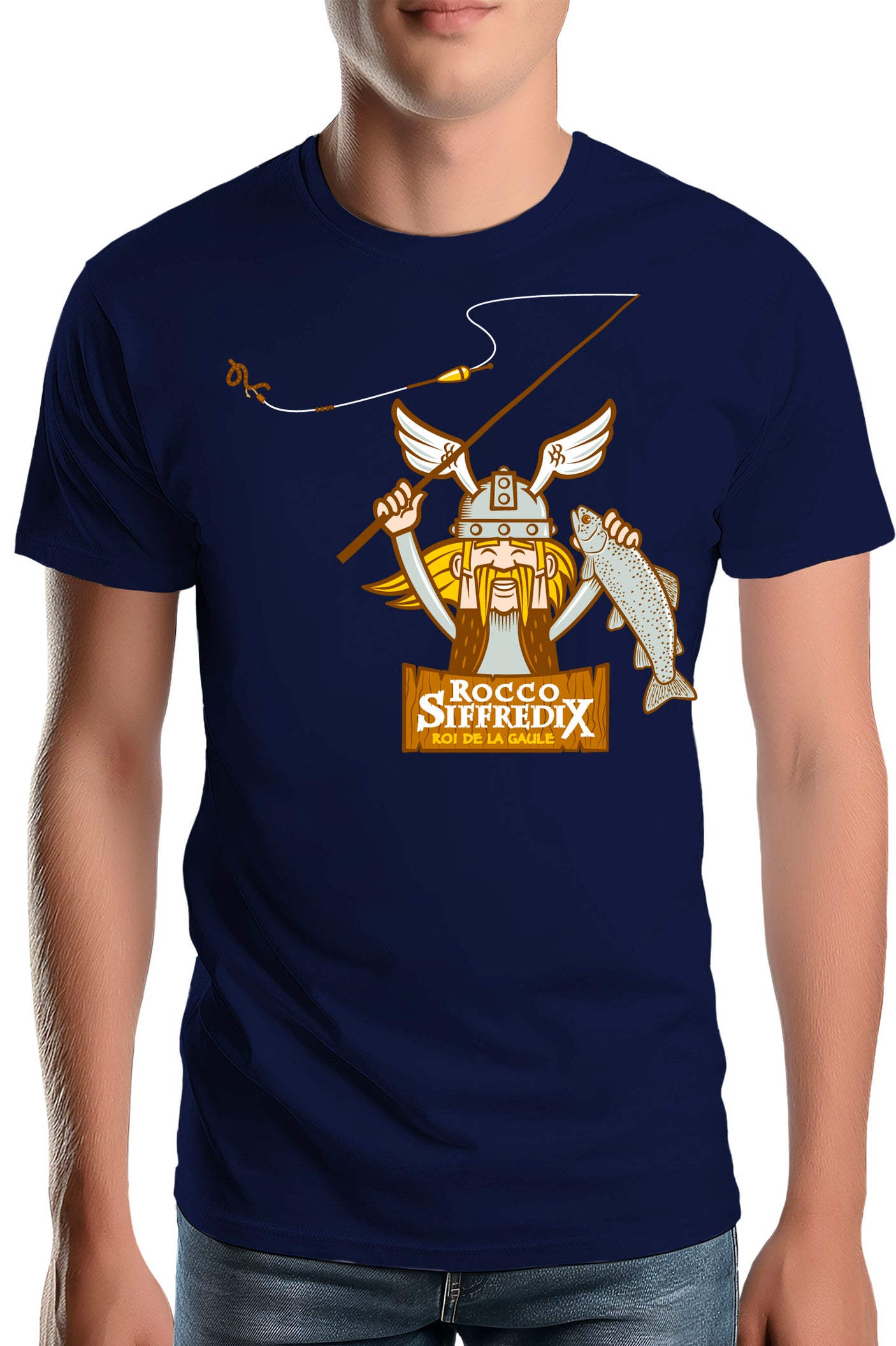 T-Shirt Homme Pêcheur roi de la gaule