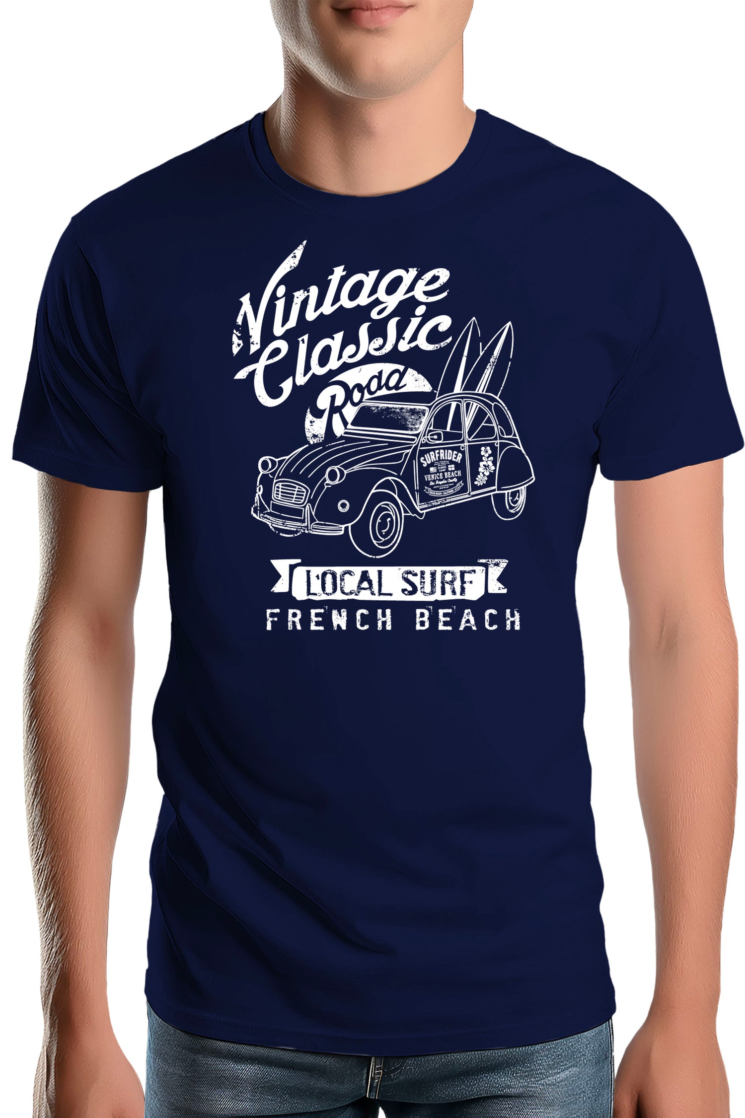 T-Shirt Homme Deuch avec planche de surf