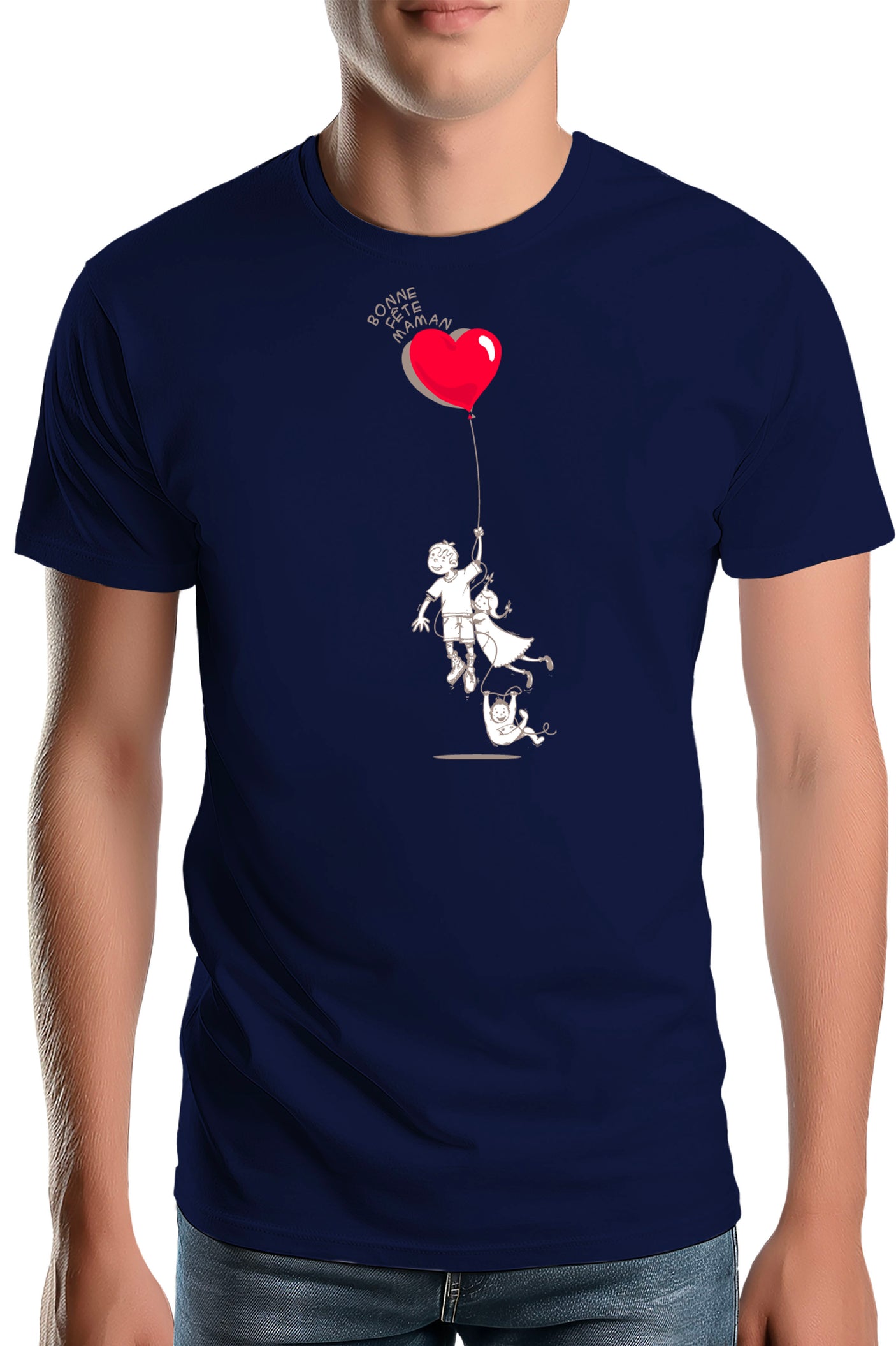 T-Shirt Homme Bonne fête papa artistique