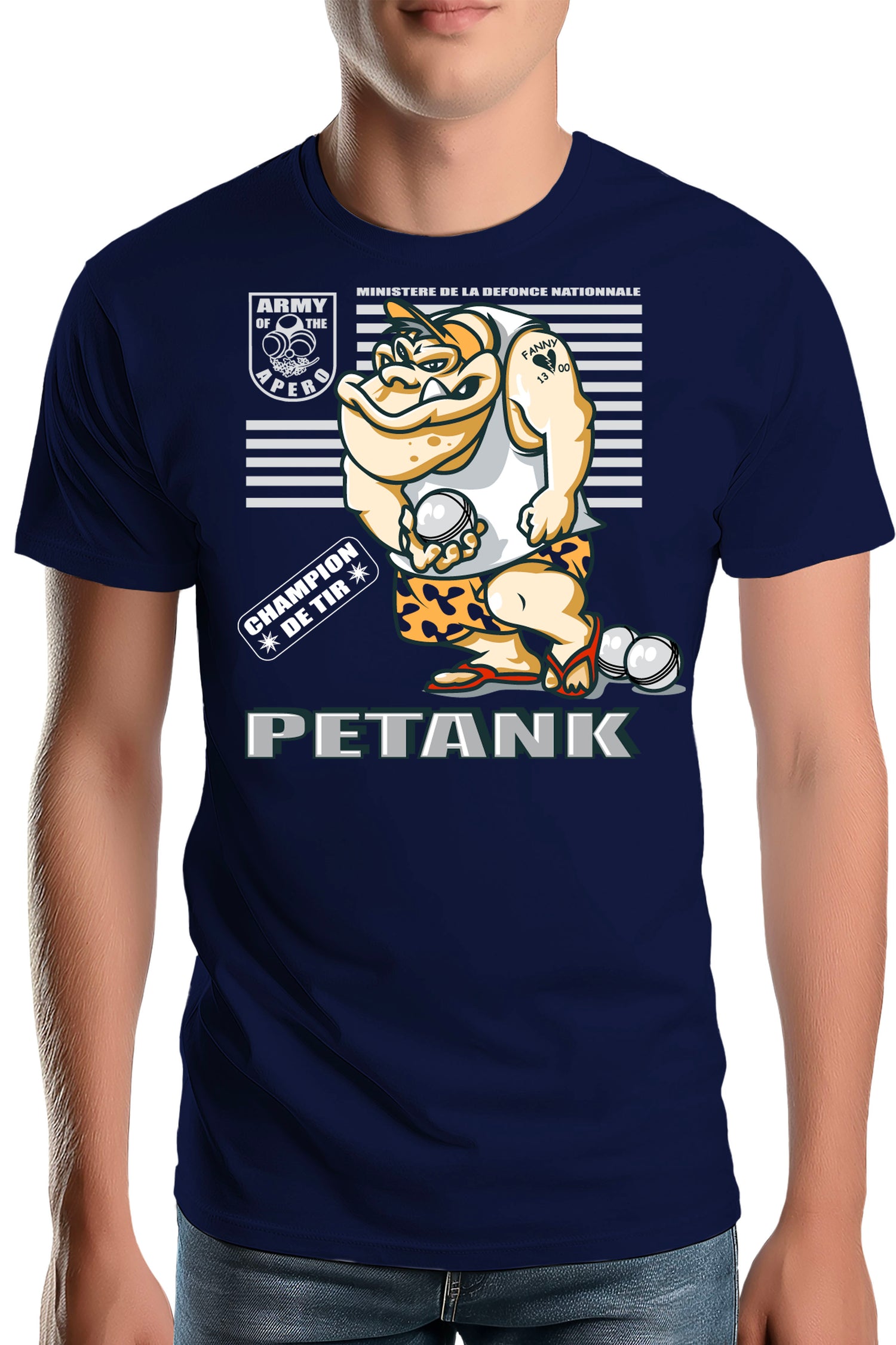 T-Shirt Homme Petank pour les costauds