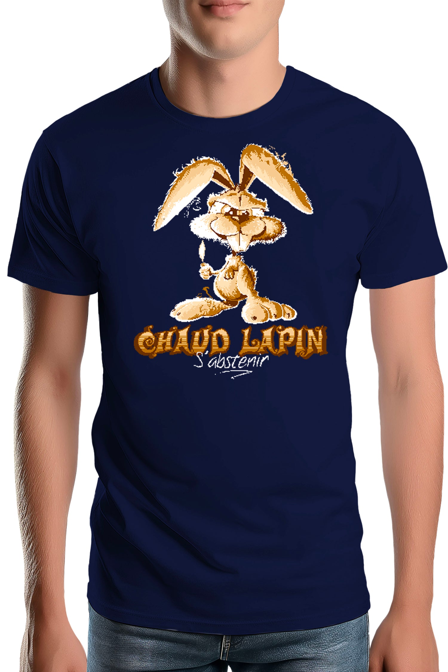 T-Shirt Homme Chaud lapin s'abstenir