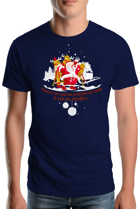 T-Shirt Homme Réveillon du père noël