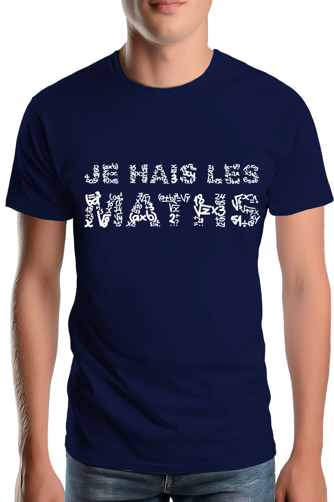 T-Shirt Homme Je Hais Les Maths