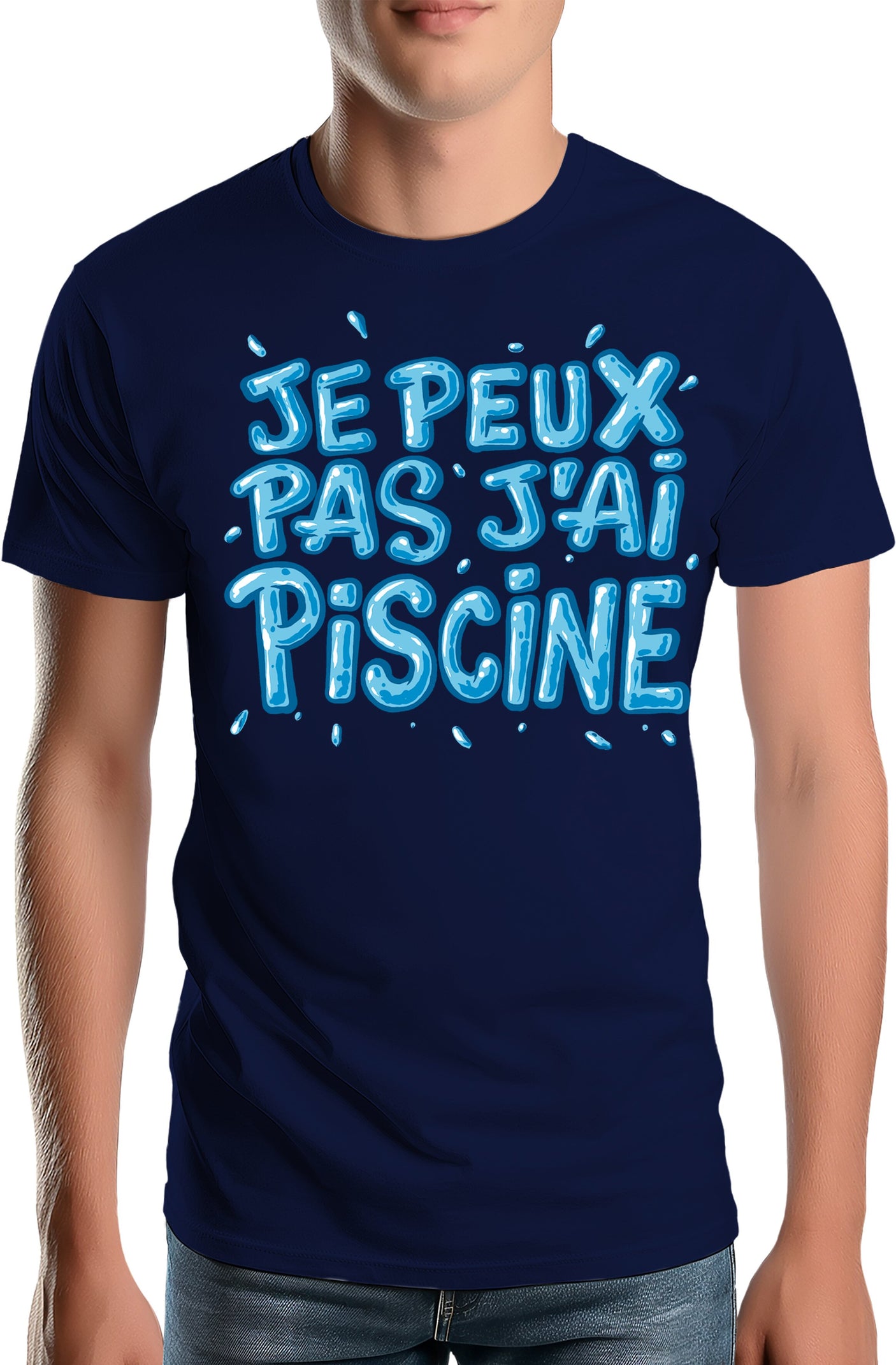 T-Shirt Homme Je peux pas, j'ai piscine