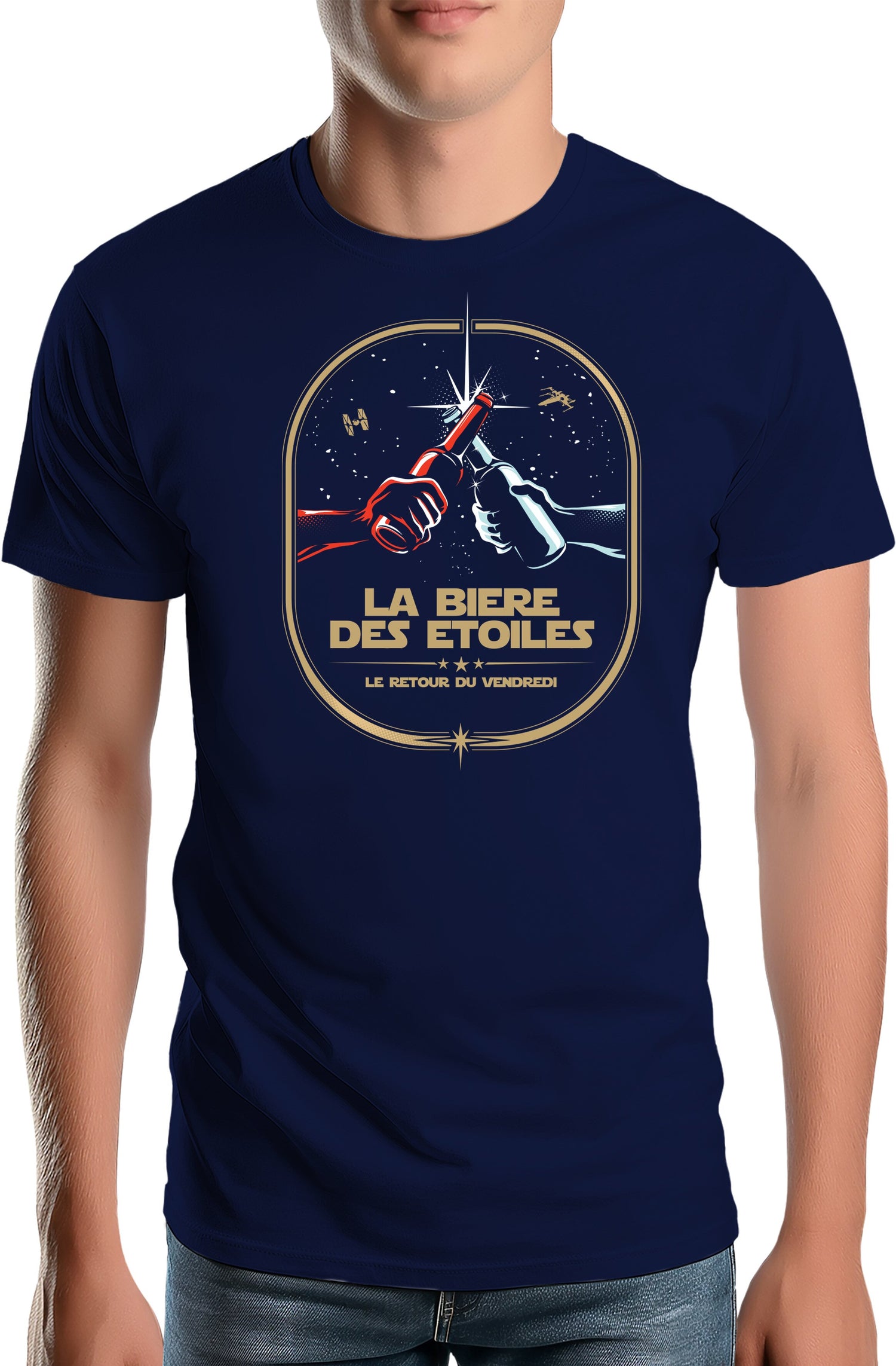 T-Shirt Homme La bière des étoiles le retour du vendredi