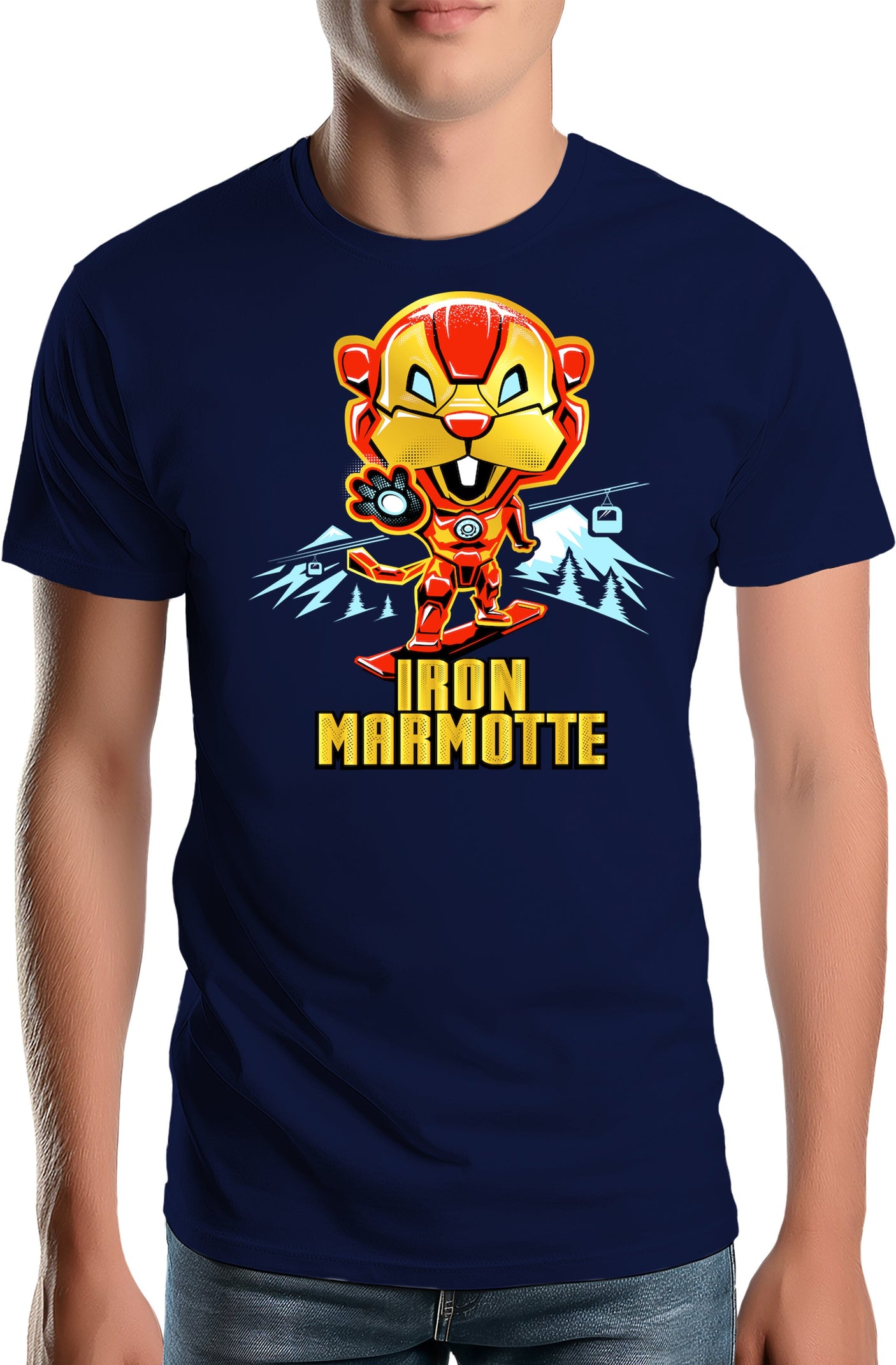 T-Shirt Homme Iron Marmotte