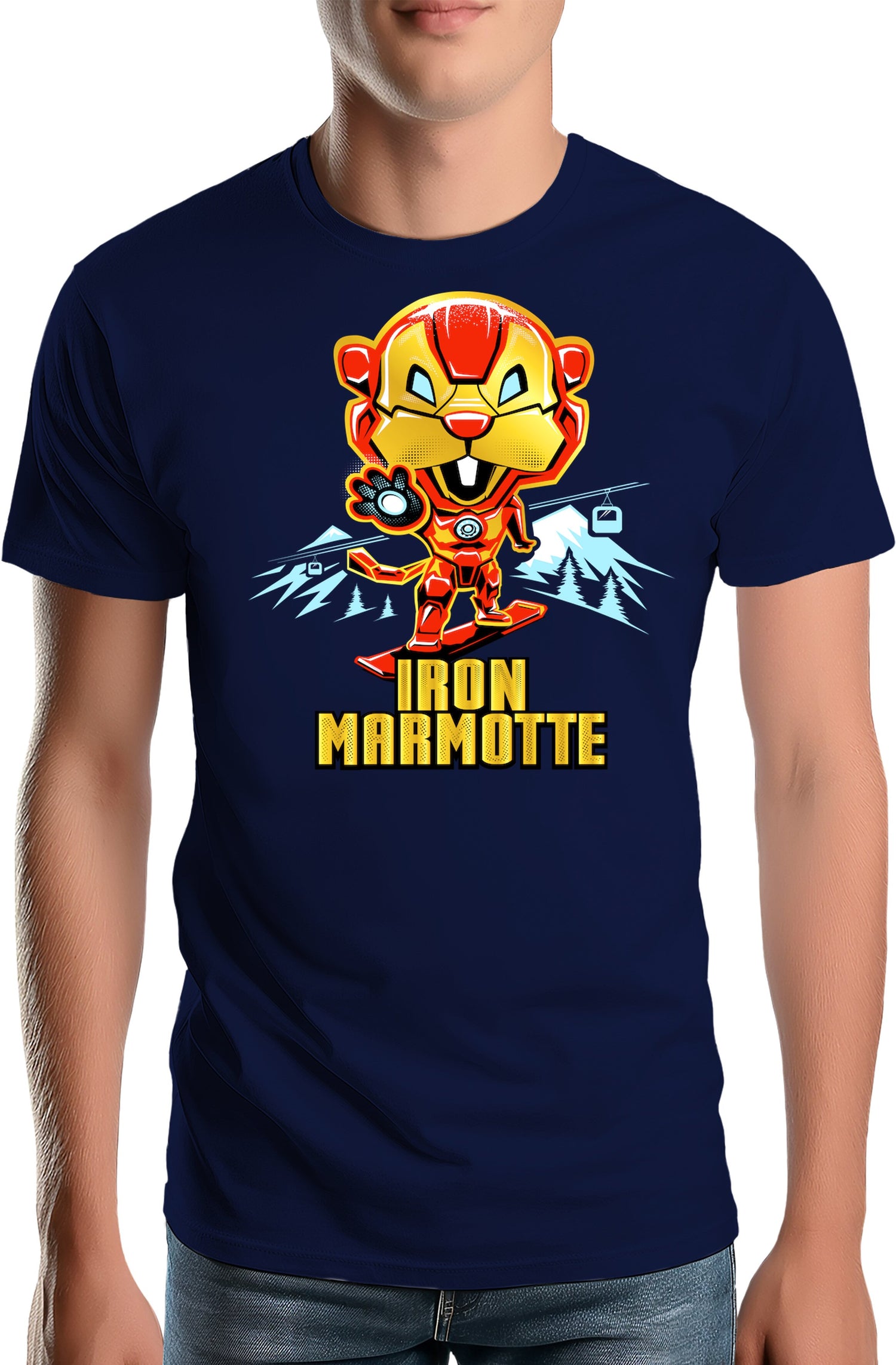 T-Shirt Homme Iron Marmotte