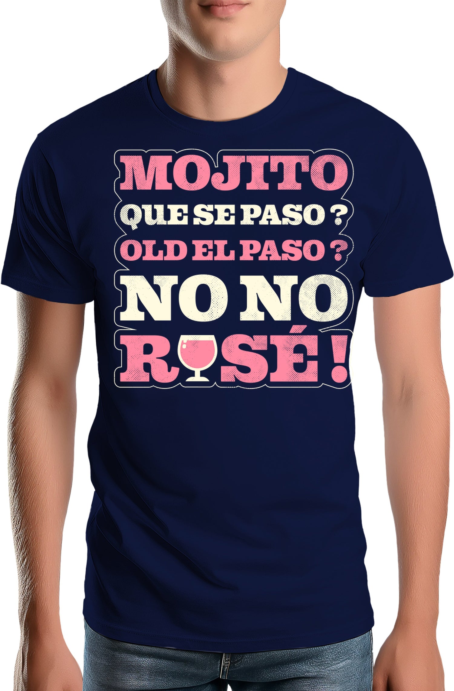 T-Shirt Homme Que se paso ? No no rosé