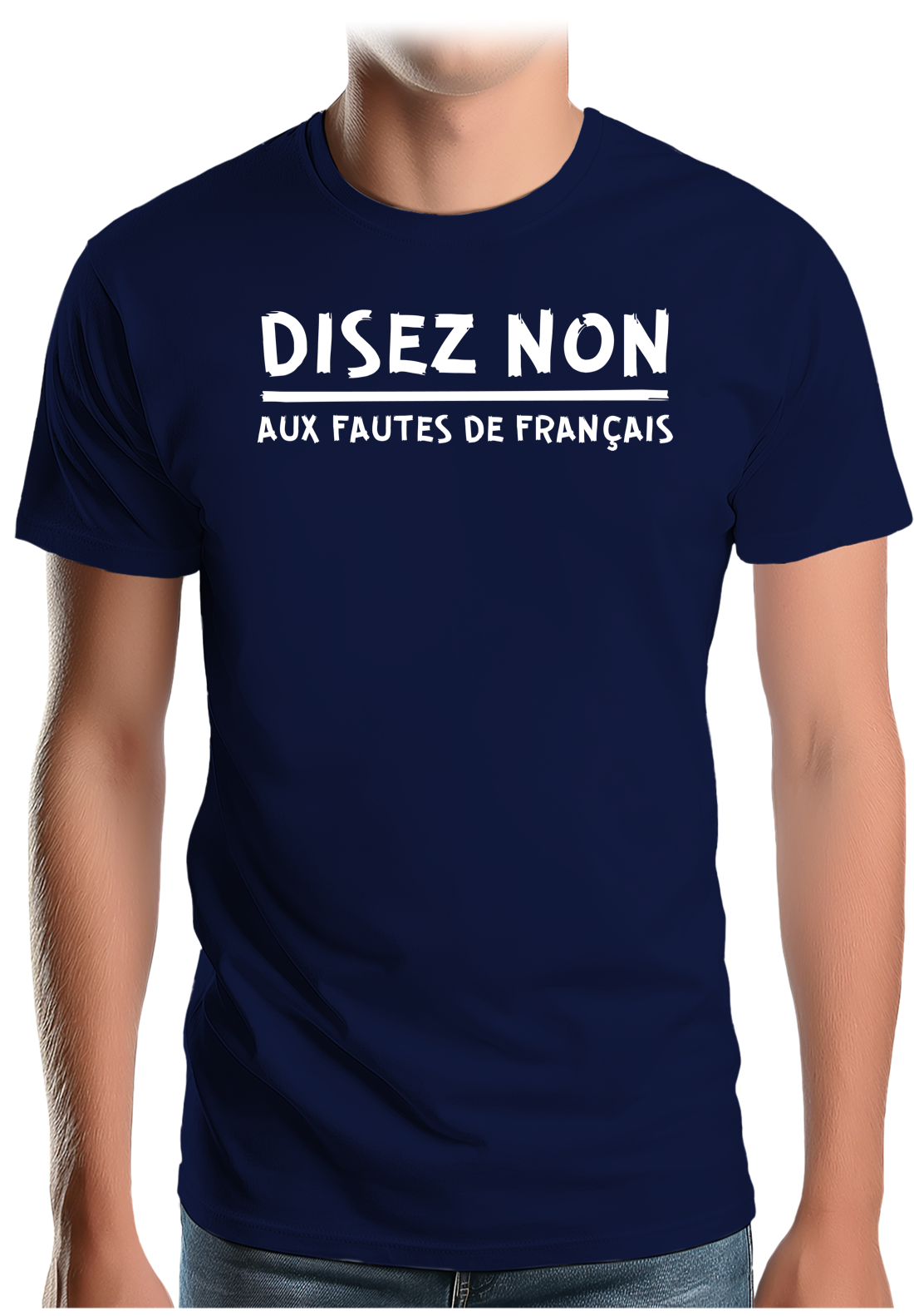 T-Shirt Homme Disez non aux fautes de français