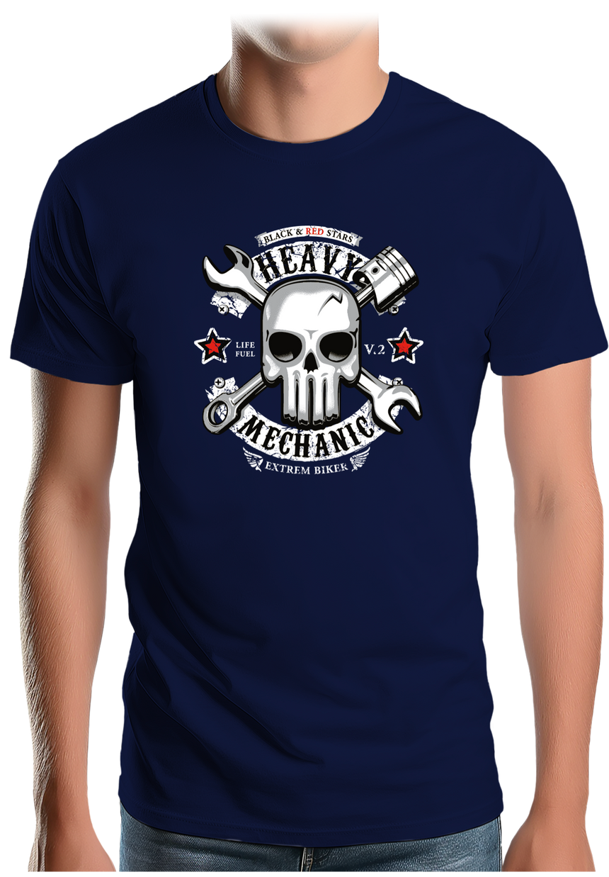 T-Shirt Homme Heavy Mechanic Moto
