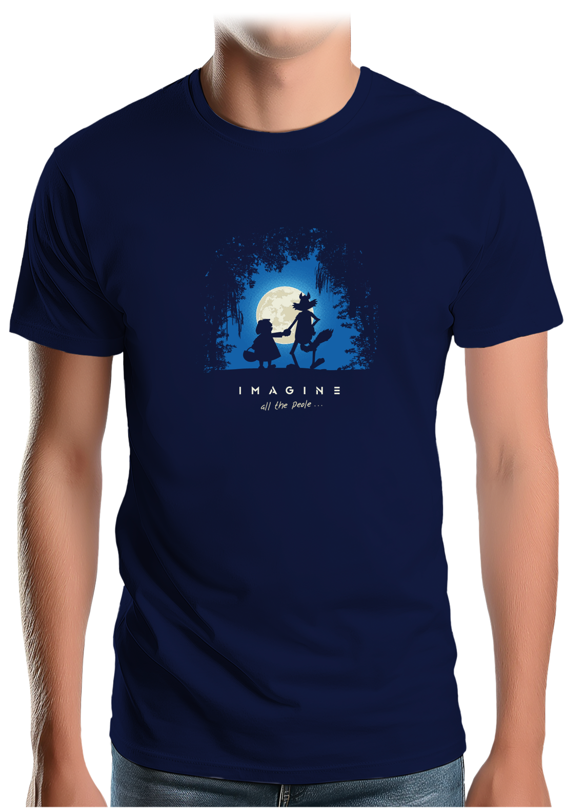 T-Shirt Homme Conte loup et chaperon rouge