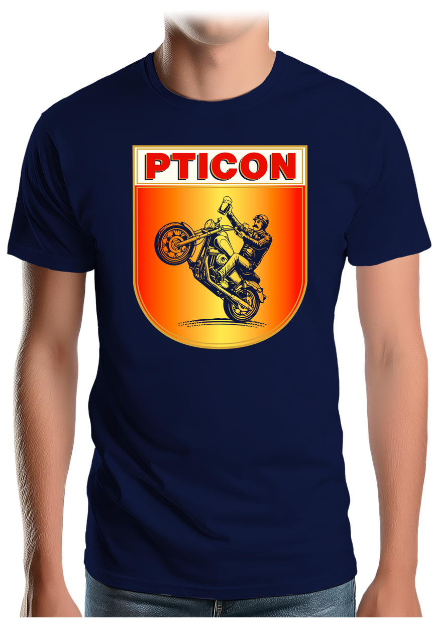 T-Shirt Homme Pticon la bière des motards fou
