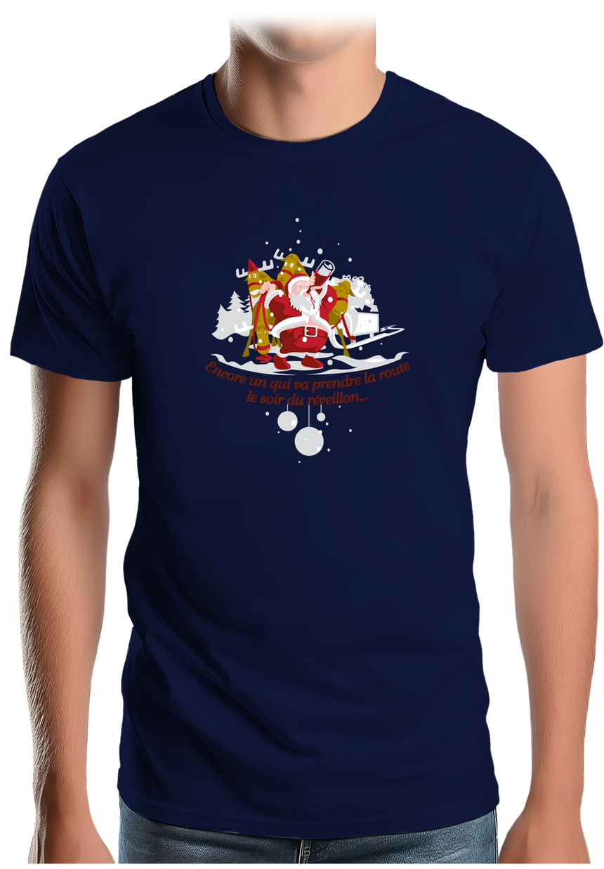 T-Shirt Homme Réveillon du père noël