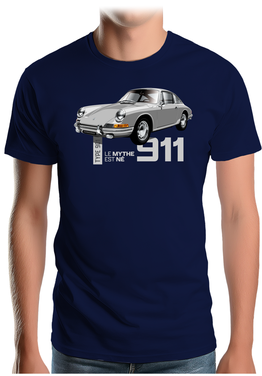 T-Shirt Homme Voiture 901 Le mythe est né