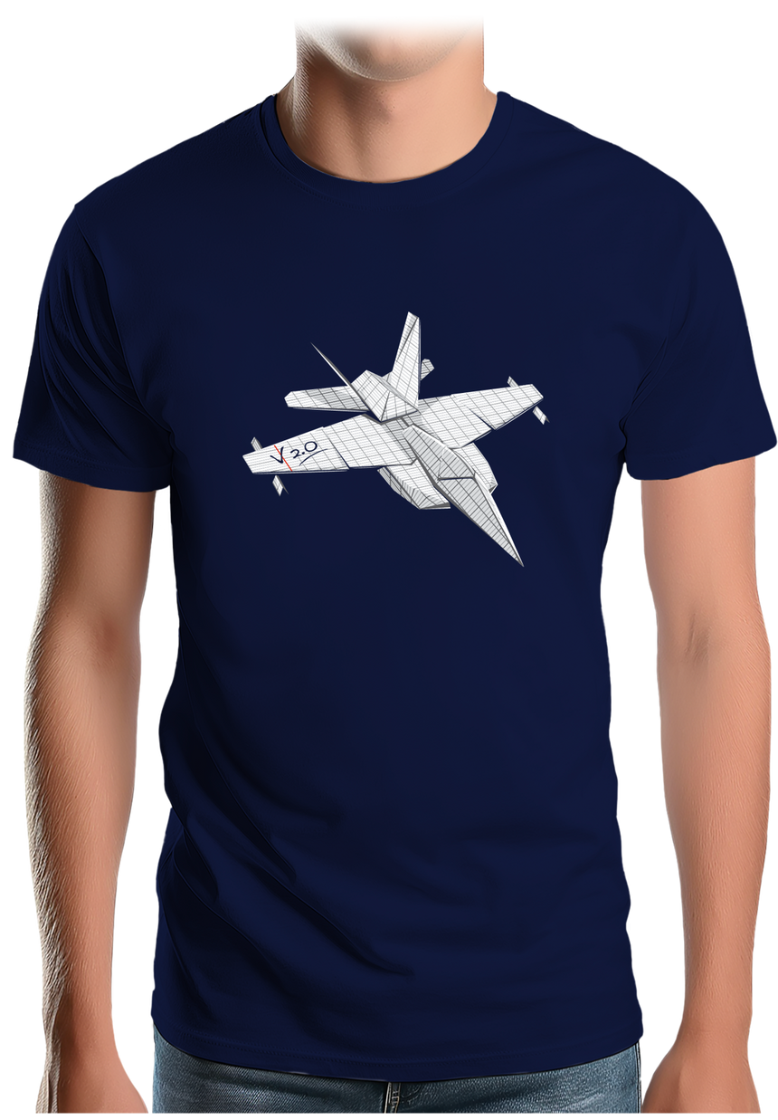 T-Shirt Homme Avion en papier