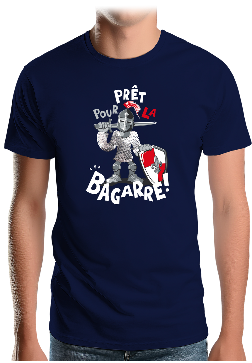 T-Shirt Homme Chevalier prêt pour la bagarre