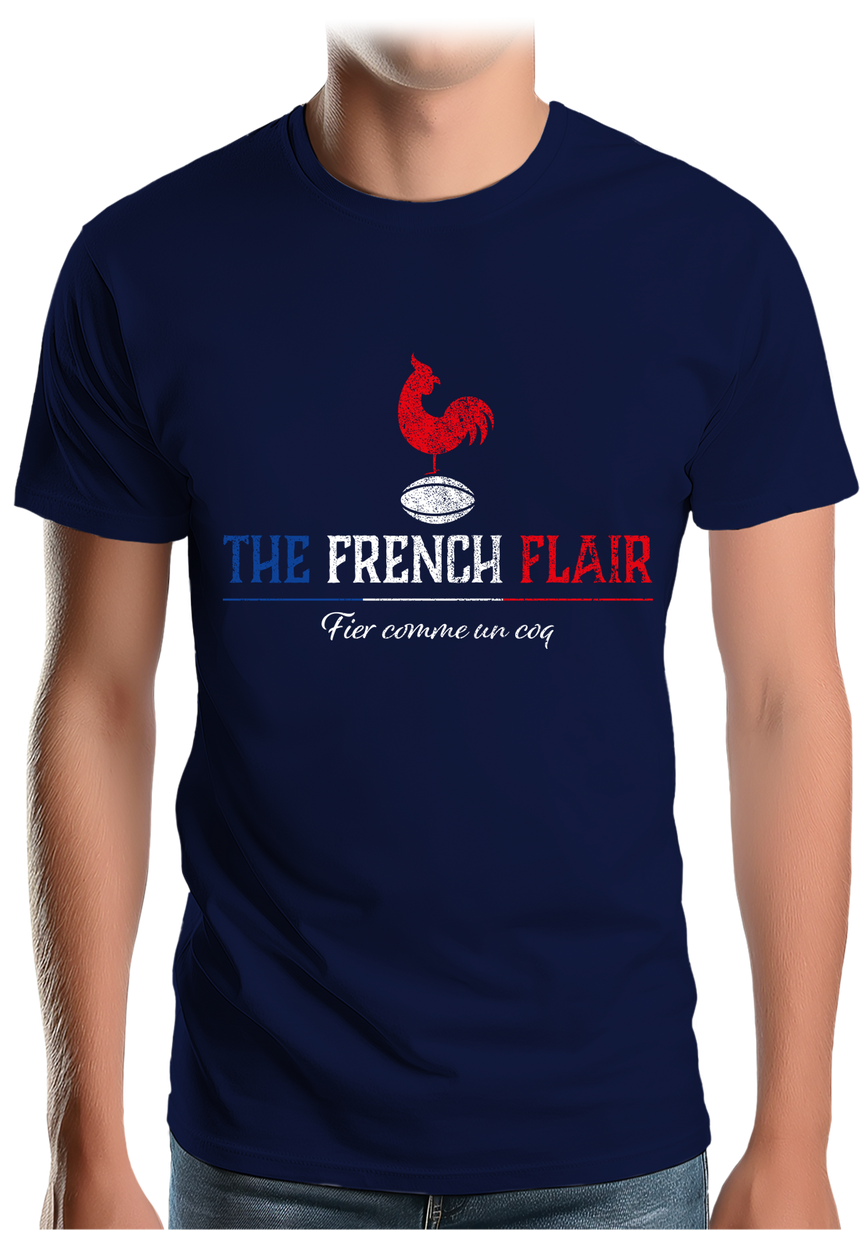 T-Shirt Homme Le rugby français c'est le french flair