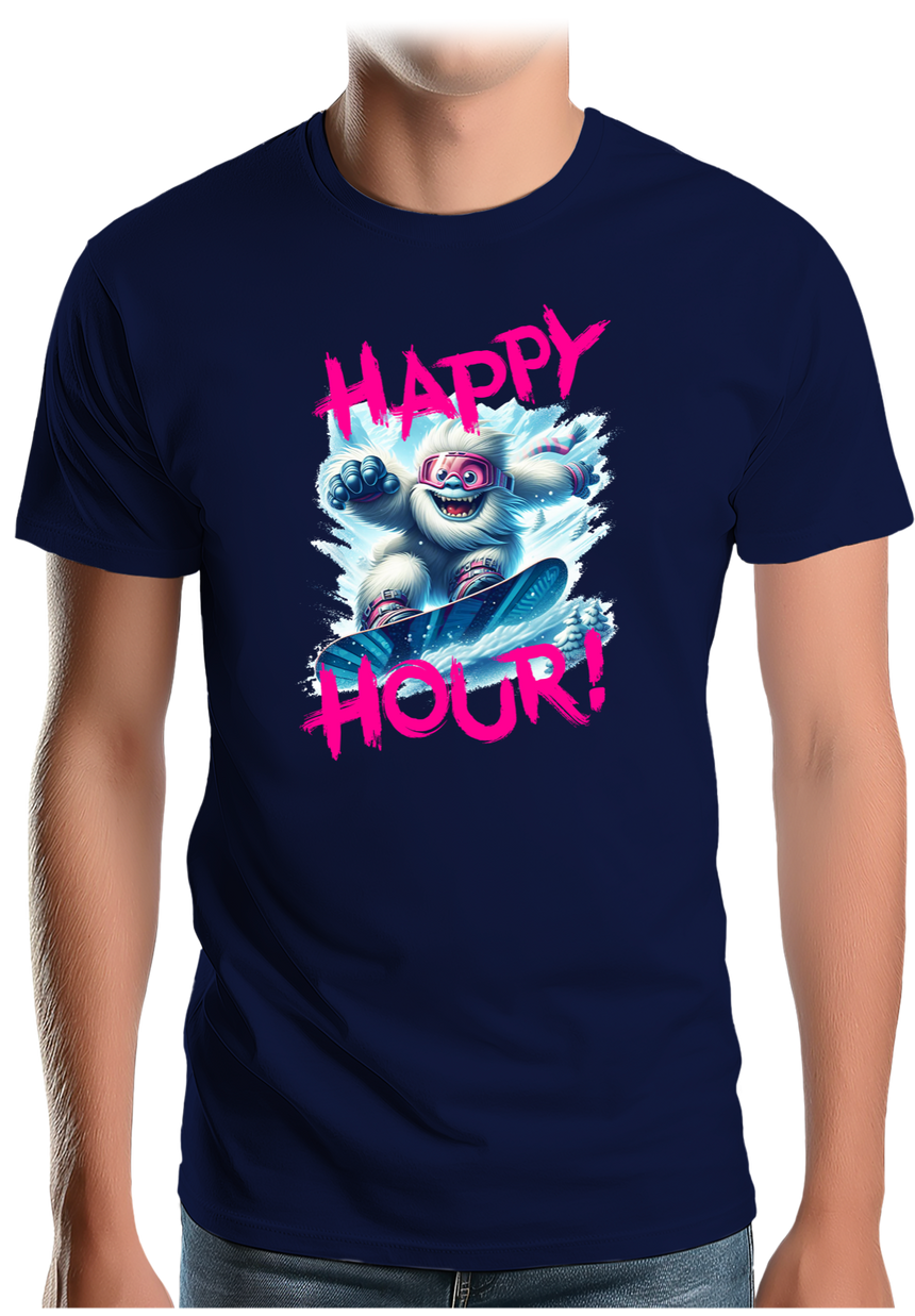 T-Shirt Homme Yeti snow en surf