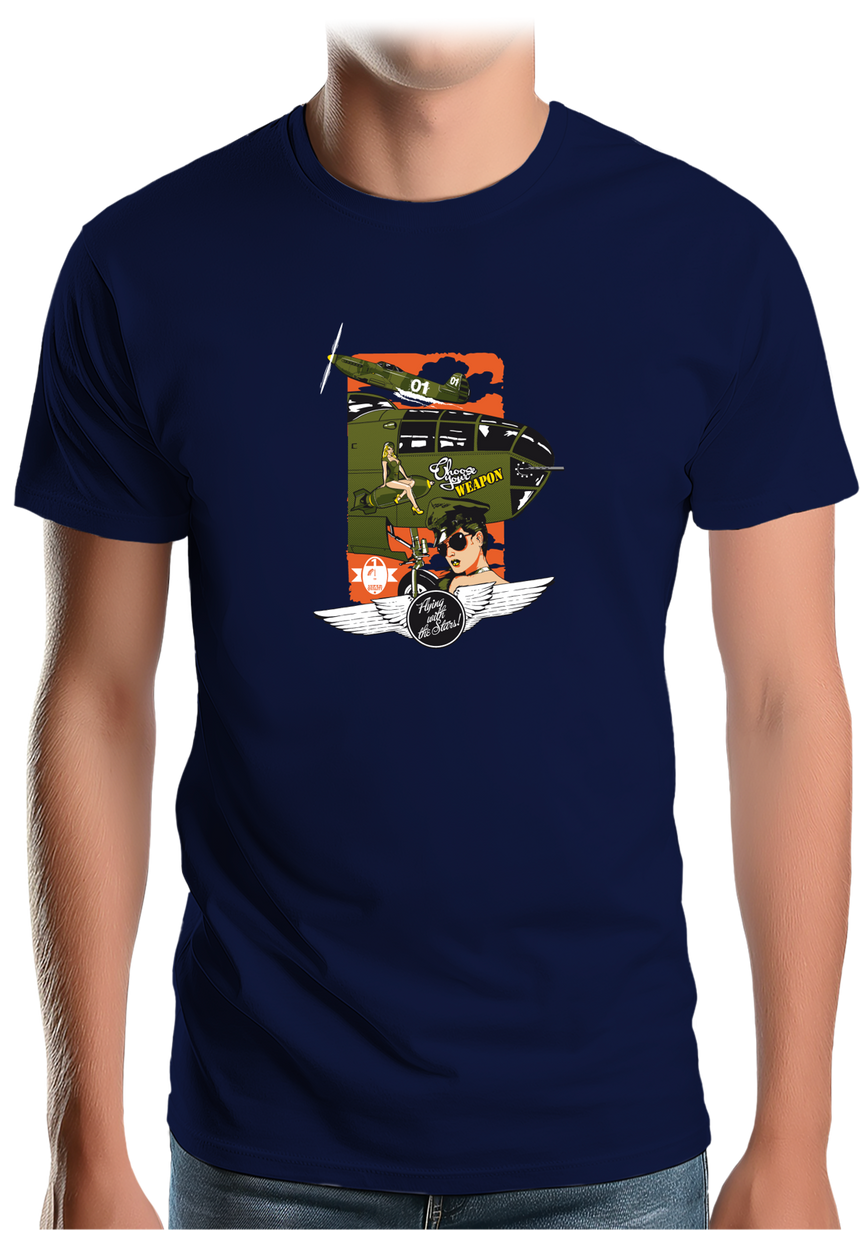 T-Shirt Homme Avion US ARMY WEAPON