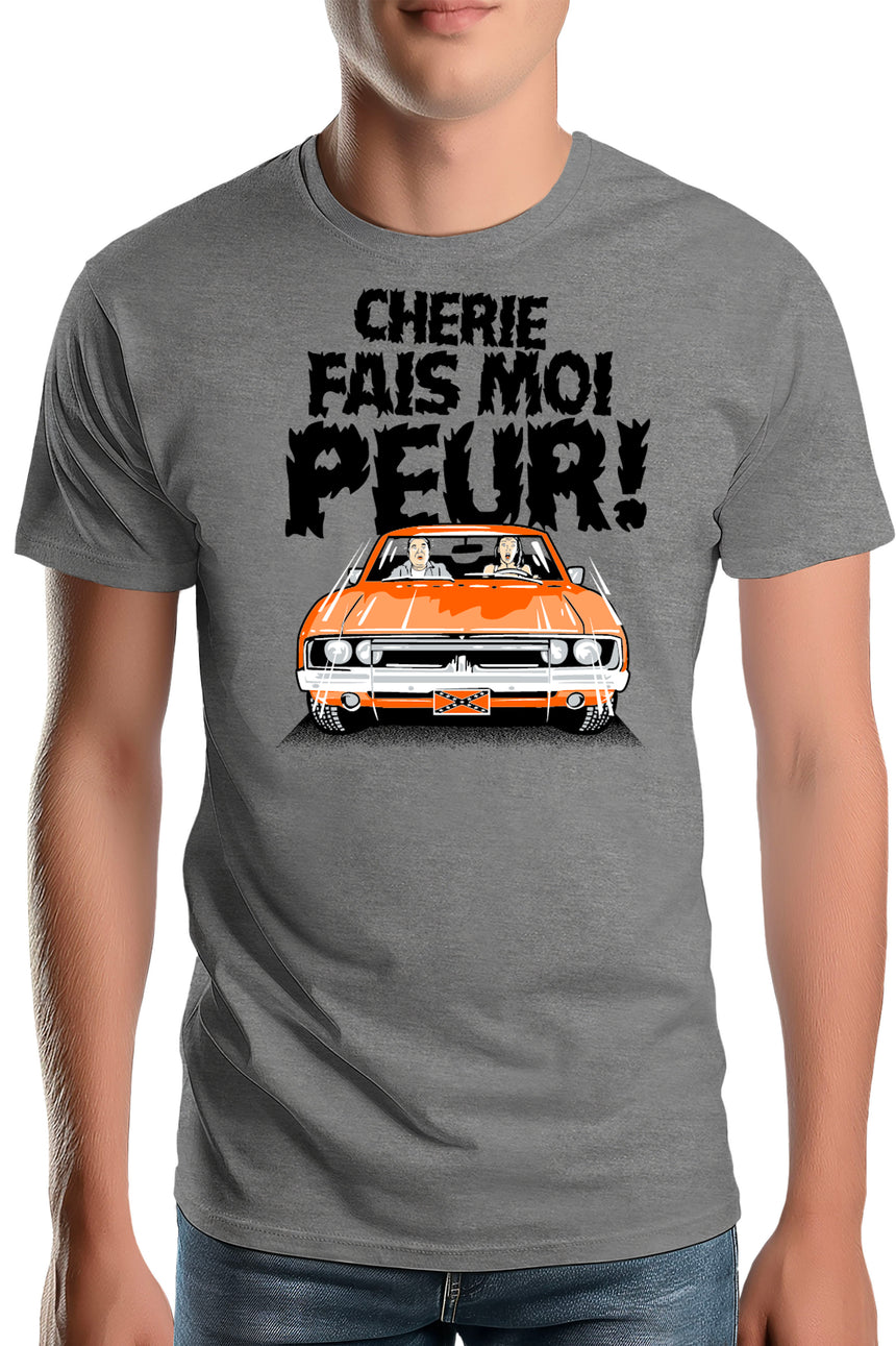 T-Shirt Homme Chérie fais moi peur