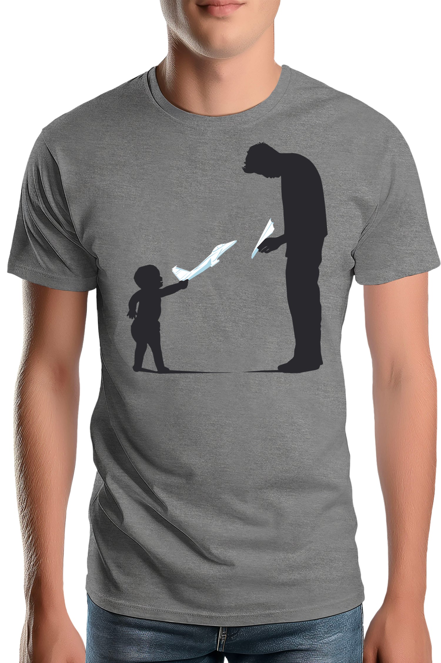 T-Shirt Homme Père Et Fils Avion