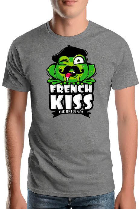 T-Shirt Homme French kiss la grenouille